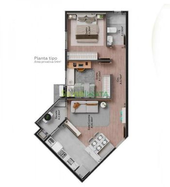 Foto 4 do(a) Apartamento de 2 quartos à venda em Vila Emília, Maringá