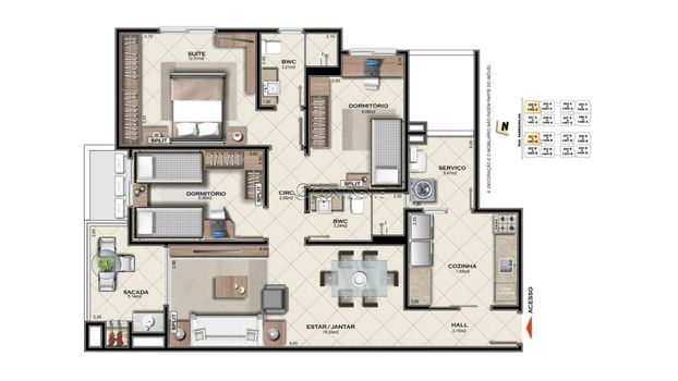 Foto 4 do(a) Apartamento de 3 quartos à venda em Campinas, São José