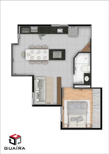 Foto 38 do(a) Apartamento de 2 quartos à venda em Vila Príncipe de Gales, Santo André