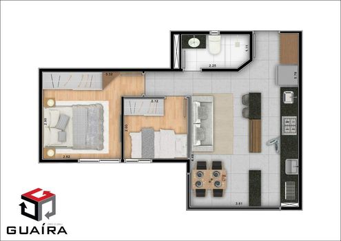 Foto 36 do(a) Apartamento de 2 quartos à venda em Vila Príncipe de Gales, Santo André