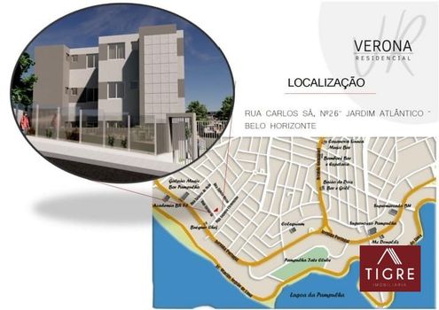 Foto 1 do(a) Apartamento de 2 quartos à venda em Jardim Atlântico, Belo Horizonte