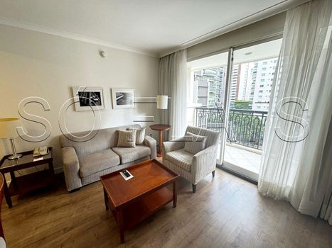 Foto 2 do(a) Flat de 1 quartos à venda em Vila Nova Conceição, São Paulo