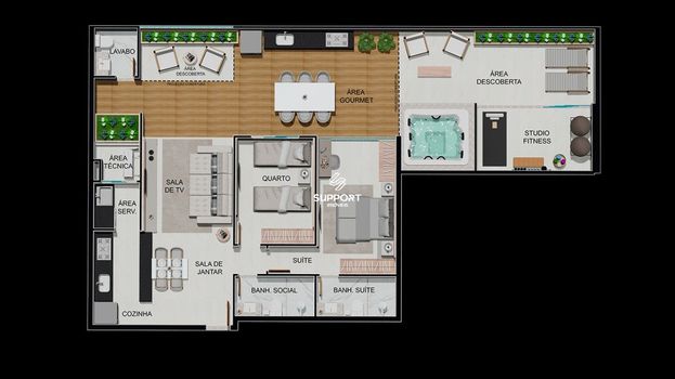 Foto 33 do(a) Apartamento de 3 quartos à venda em Muquiçaba, Guarapari