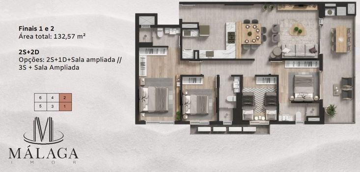 Foto 2 do(a) Apartamento de 4 quartos à venda em null, Barra Velha