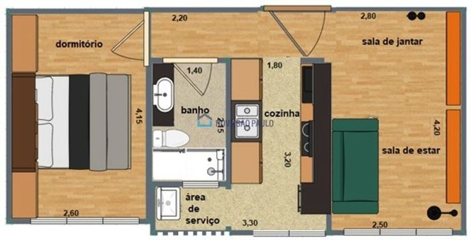 Foto 7 do(a) Apartamento de 1 quartos à venda em Itaim Bibi, São Paulo