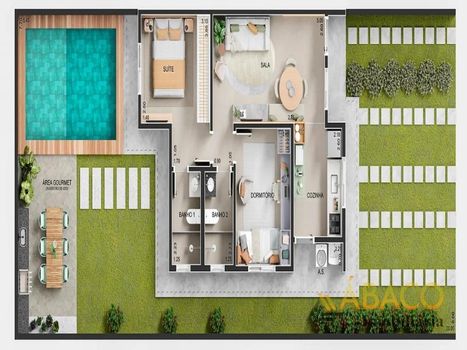 Foto 2 do(a) Apartamento de 2 quartos à venda em Jardim Araucária, São Carlos