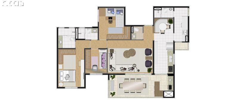 Foto 31 do(a) Apartamento de 3 quartos à venda em Jardim Esplanada, São José dos Campos