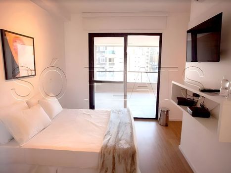 Foto 3 do(a) Flat de 1 quartos à venda em Vila Olímpia, São Paulo