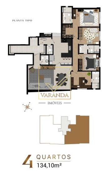Foto 18 do(a) Apartamento de 4 quartos à venda em Cruzeiro, Belo Horizonte