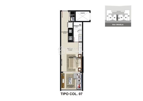Foto 4 do(a) Apartamento de 3 quartos à venda em Praia do Morro, Guarapari