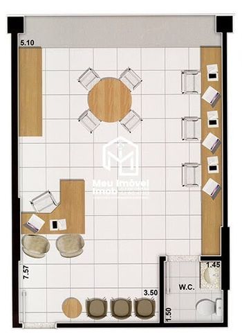 Foto 25 do(a) Sala / Conjunto Comercial false à venda em Areal (Águas Claras), Brasília