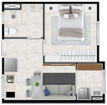 Foto 38 do(a) Apartamento de 1 quartos à venda em Jardim Trussardi, São Paulo
