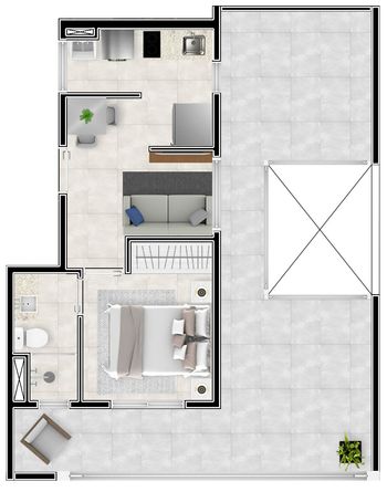 Foto 32 do(a) Apartamento de 1 quartos à venda em Jardim Trussardi, São Paulo