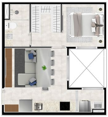 Foto 27 do(a) Apartamento de 1 quartos à venda em Jardim Trussardi, São Paulo