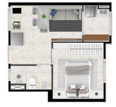 Foto 37 do(a) Apartamento de 1 quartos à venda em Jardim Trussardi, São Paulo