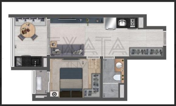 Foto 6 do(a) Flat de 3 quartos à venda em Butantã, São Paulo