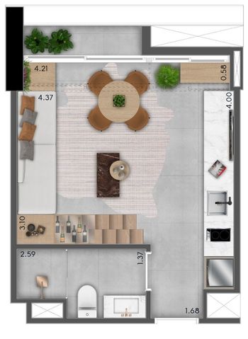 Foto 23 do(a) Loft de 1 quartos à venda em Perdizes, São Paulo