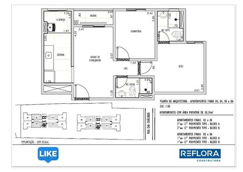 Foto 14 do(a) Apartamento de 2 quartos à venda em Jardim Oriente, São José dos Campos