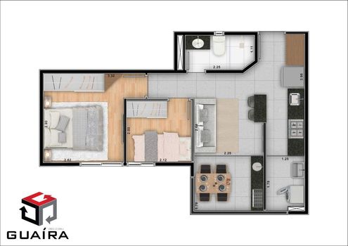Foto 37 do(a) Apartamento de 2 quartos à venda em Vila Príncipe de Gales, Santo André