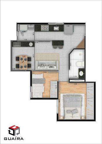 Foto 39 do(a) Apartamento de 2 quartos à venda em Vila Príncipe de Gales, Santo André