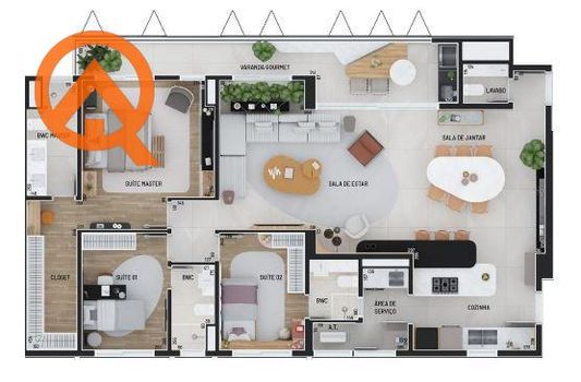 Foto 4 do(a) Apartamento de 4 quartos à venda em Vila Brandina, Campinas