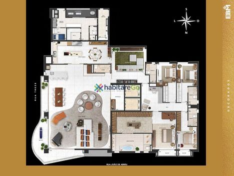 Foto 14 do(a) Apartamento de 4 quartos à venda em Setor Oeste, Goiânia