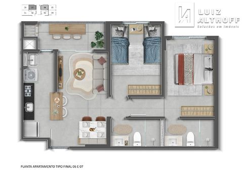 Foto 50 do(a) Apartamento de 2 quartos à venda em Pagani, Palhoça
