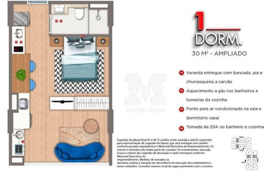 Foto 14 do(a) Kitnet / JK / Studio de 1 quartos à venda em Picanço, Guarulhos