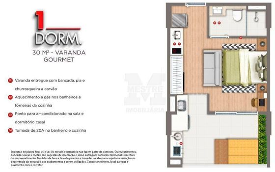 Foto 13 do(a) Kitnet / JK / Studio de 1 quartos à venda em Picanço, Guarulhos