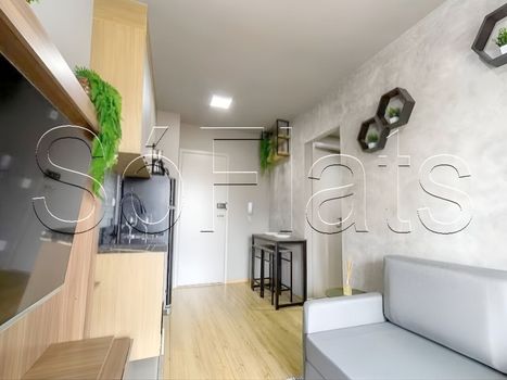 Foto 2 do(a) Flat de 1 quartos à venda em Indianópolis, São Paulo