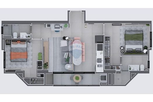 Foto 3 do(a) Apartamento de 2 quartos à venda em Centro Cívico, Foz do Iguaçu