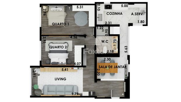 Foto 44 do(a) Apartamento de 2 quartos à venda em Santa Cecília, São Paulo
