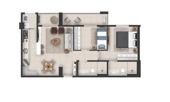 Foto 40 do(a) Apartamento de 1 quartos para alugar em Alto da Boa Vista, Ribeirão Preto