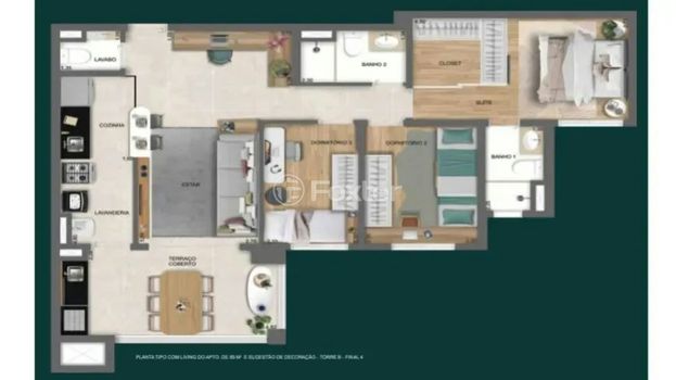 Foto 14 do(a) Apartamento de 3 quartos à venda em City América, São Paulo