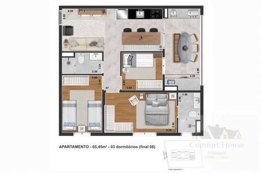 Foto 36 do(a) Apartamento de 3 quartos à venda em Centro, Diadema