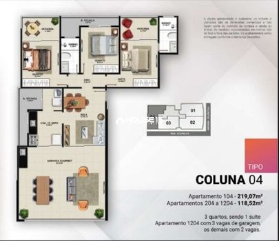Foto 3 do(a) Apartamento de 3 quartos à venda em Praia do Morro, Guarapari