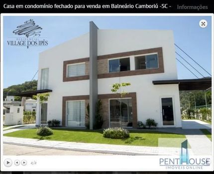 Foto 1 do(a) Casa em Condomínio de 3 quartos à venda em Barra, Balneário Camboriú