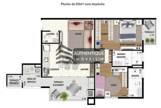 Foto 26 do(a) Apartamento de 2 quartos à venda em Vila Scarpelli, Santo André