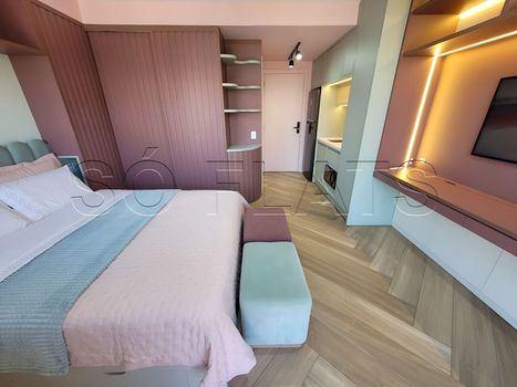 Foto 4 do(a) Flat de 1 quartos para alugar em Indianópolis, São Paulo