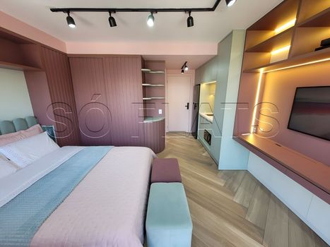 Foto 5 do(a) Flat de 1 quartos para alugar em Indianópolis, São Paulo