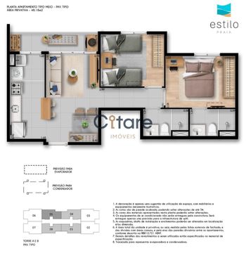 Foto 12 do(a) Apartamento de 2 quartos à venda em Cais do Porto, Fortaleza