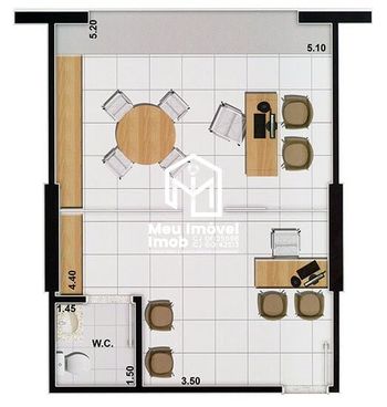 Foto 21 do(a) Sala / Conjunto Comercial false à venda em Areal (Águas Claras), Brasília