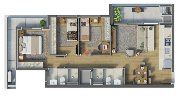 Foto 38 do(a) Apartamento de 3 quartos à venda em Novo Mundo, Curitiba