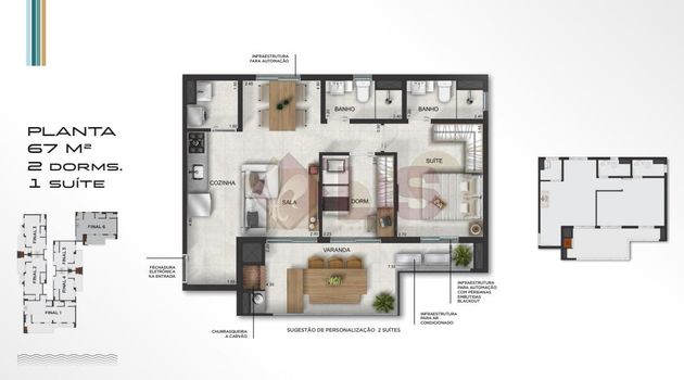 Foto 13 do(a) Apartamento de 2 quartos à venda em Balneário Gardem Mar, Caraguatatuba