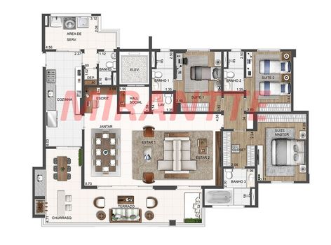 Foto 14 do(a) Apartamento de 4 quartos à venda em Santana, São Paulo