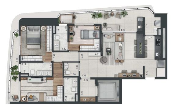 Foto 36 do(a) Apartamento de 3 quartos à venda em Cidade Jardim, São Paulo