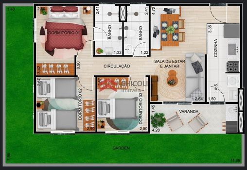 Foto 14 do(a) Apartamento de 2 quartos à venda em Jardim São Vicente, Cotia