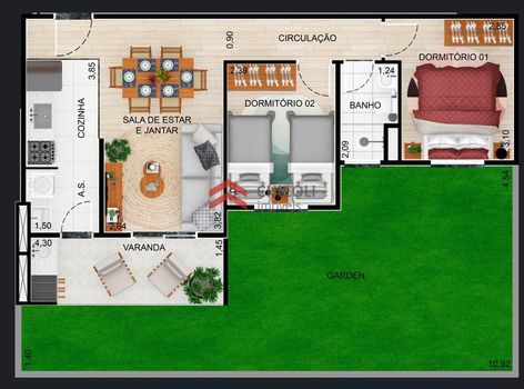 Foto 12 do(a) Apartamento de 2 quartos à venda em Jardim São Vicente, Cotia