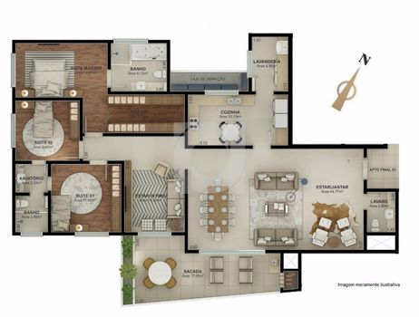 Foto 6 do(a) Apartamento de 3 quartos à venda em São José, São Leopoldo