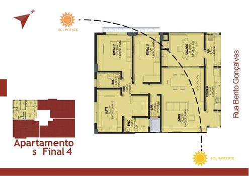 Foto 3 do(a) Apartamento de 3 quartos à venda em Nossa Senhora das Dores, Santa Maria